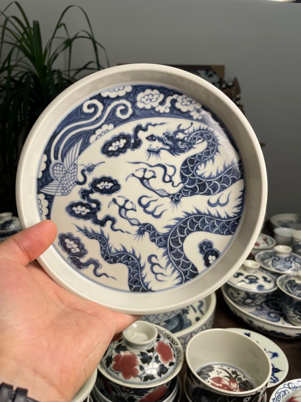 元青花龙凤呈祥壶承