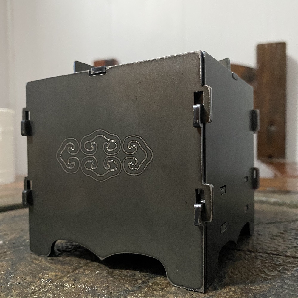 100型碳钢煮茶炉烧烤炉工艺摆件室内茶室茶具器拆卸便携户外