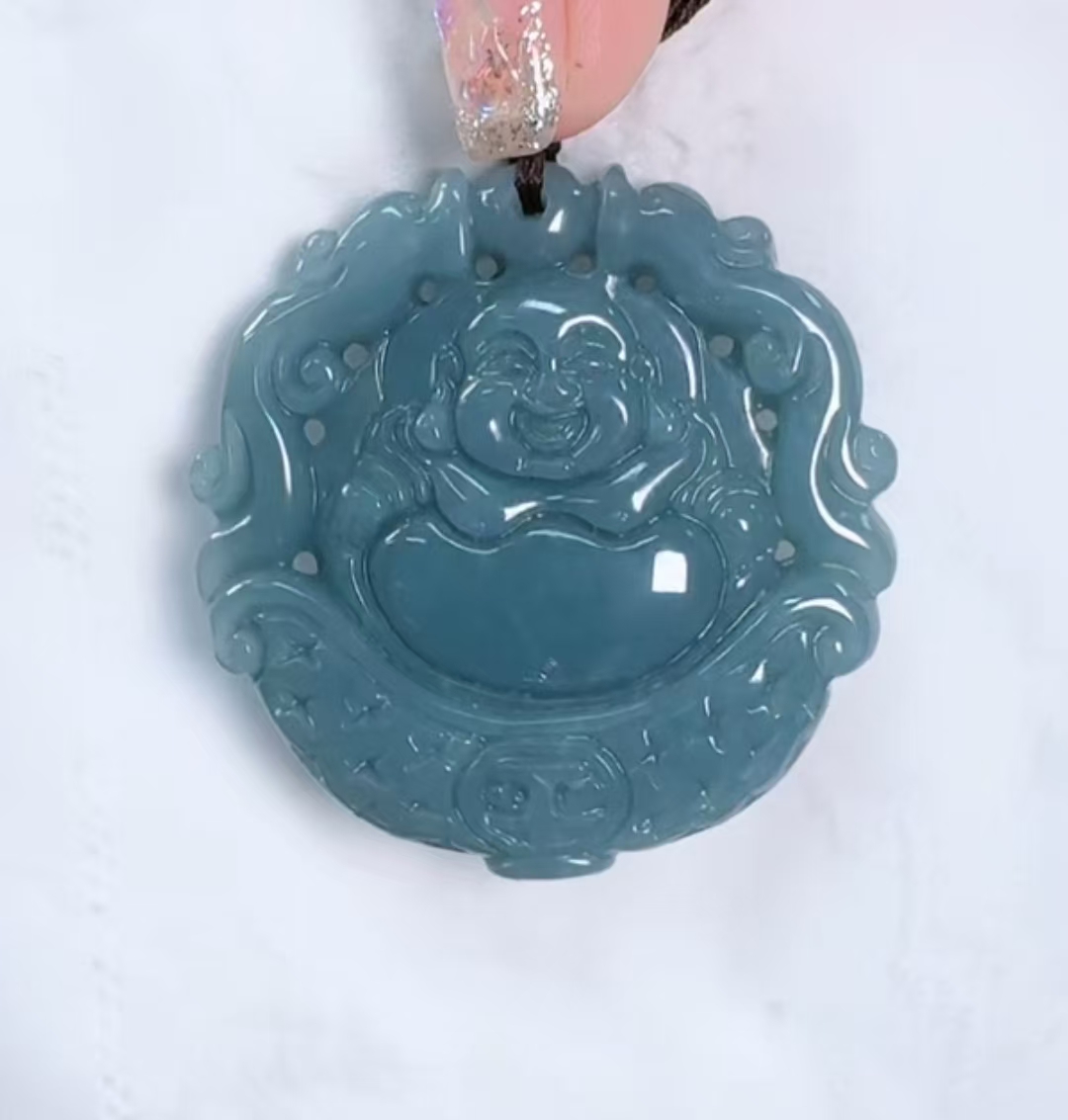 天然翡翠A货元宝佛（多样性发货发其一）高48-50厚10-12
