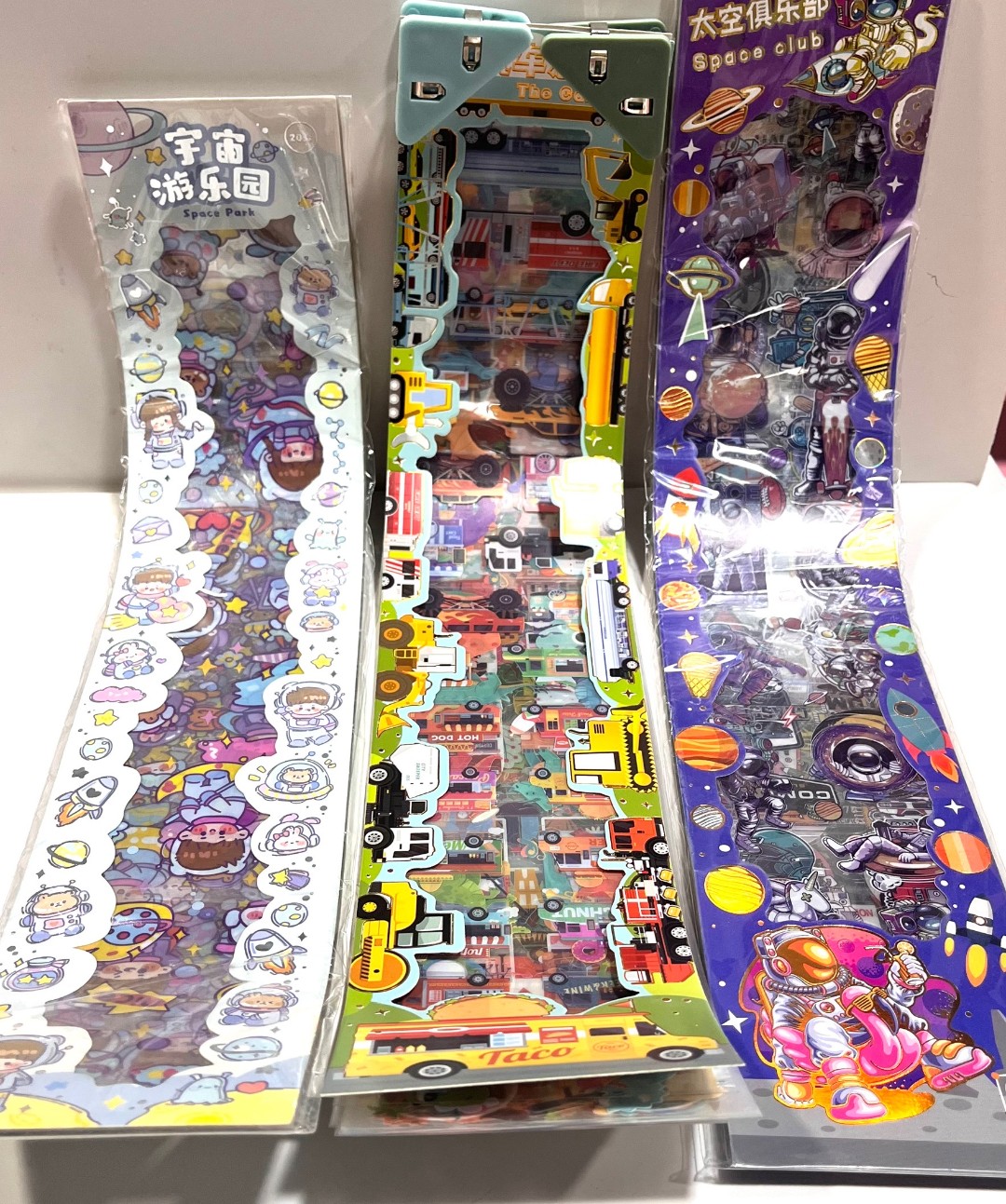 长条咕卡贴纸DIY1包20张不挑款-YZ文具