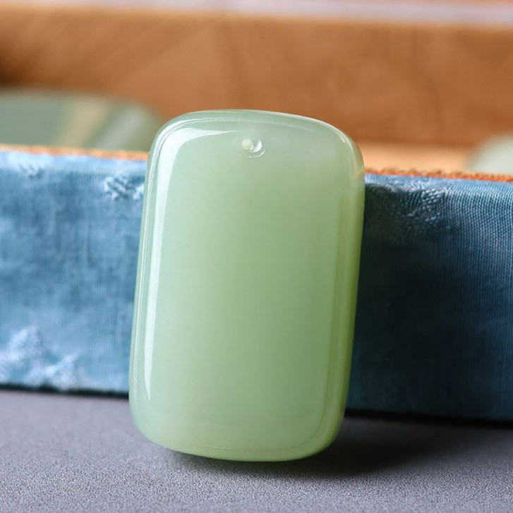 天然和田玉男女同款百搭男士平安无事无事牌面包牌时尚大气玉牌