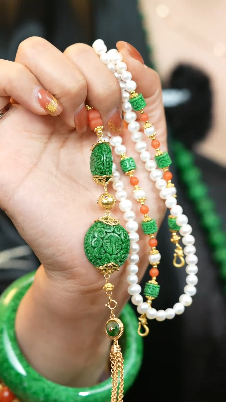 【闪购商品】翡翠颈饰未镶嵌420C401