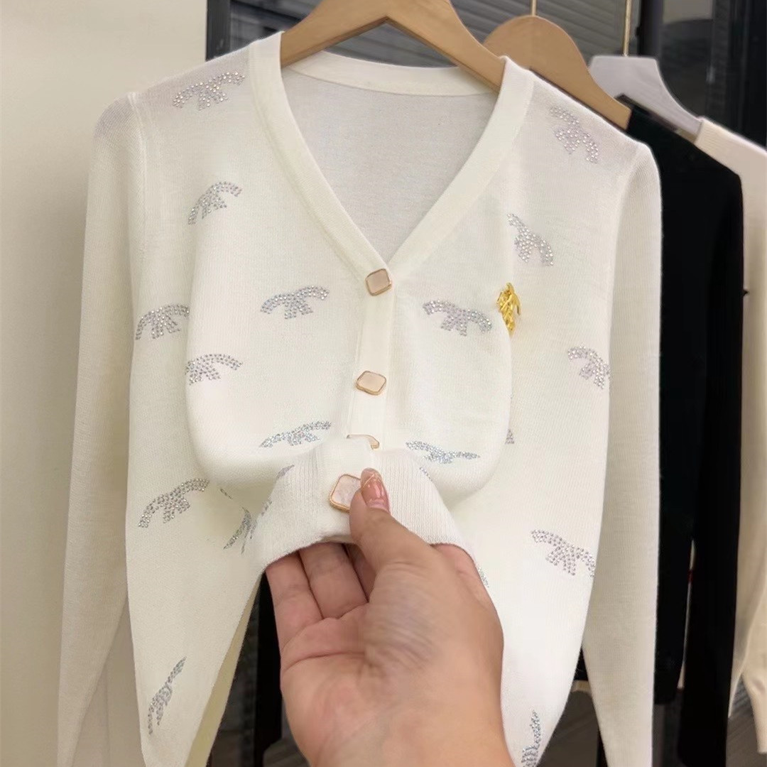 【定制大码女装80-200斤】洋气显瘦V领开衫百搭上衣气质女1770