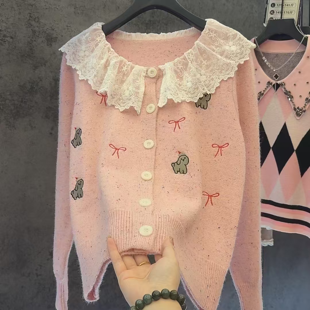 【定制大码女装80-200斤】显瘦时尚百搭洋气开衫外套图案上衣女2068