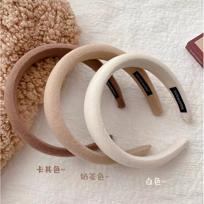 高颅顶发箍复古法式洗脸发卡秋冬头箍网红年新发饰宽边2024新款