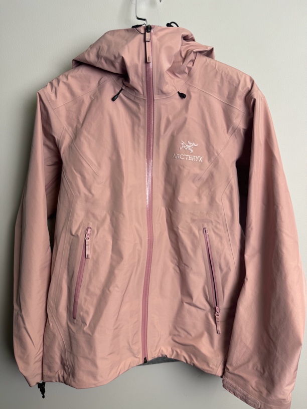 99新 ARC'TERYX/始祖鸟 始祖鸟BETA LT硬壳冲锋衣夹克外套贝栗粉