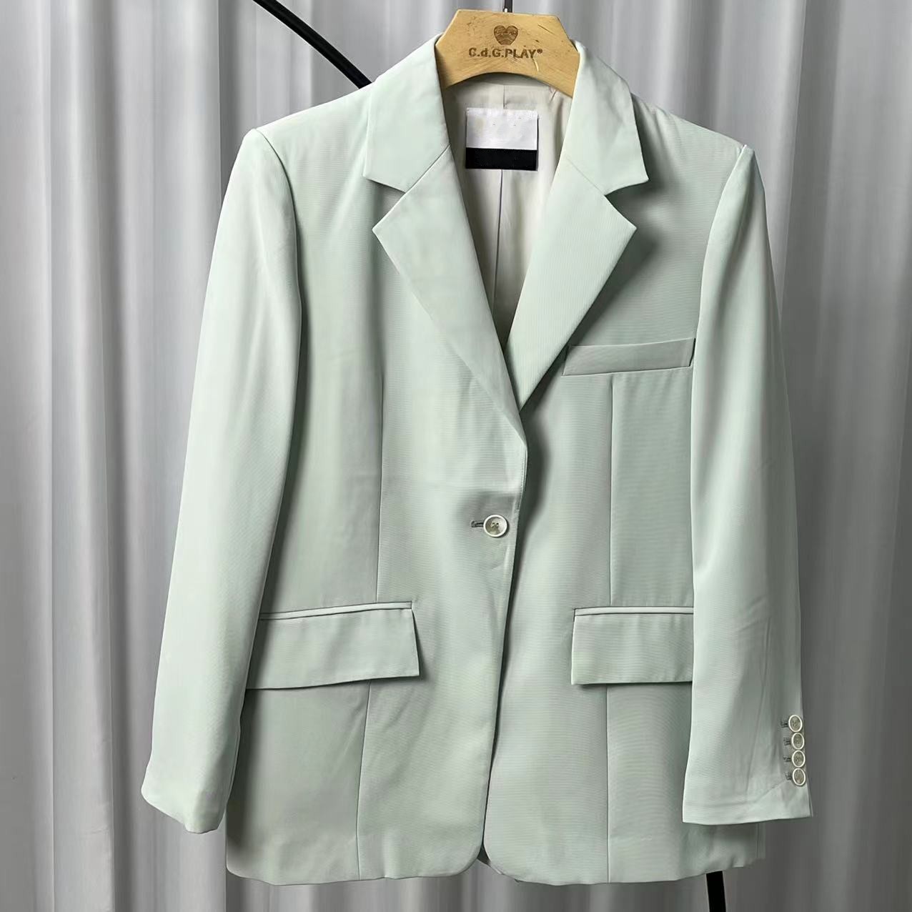 Ll丽系列   Z626  女装简约时尚西装冰清绿29443371