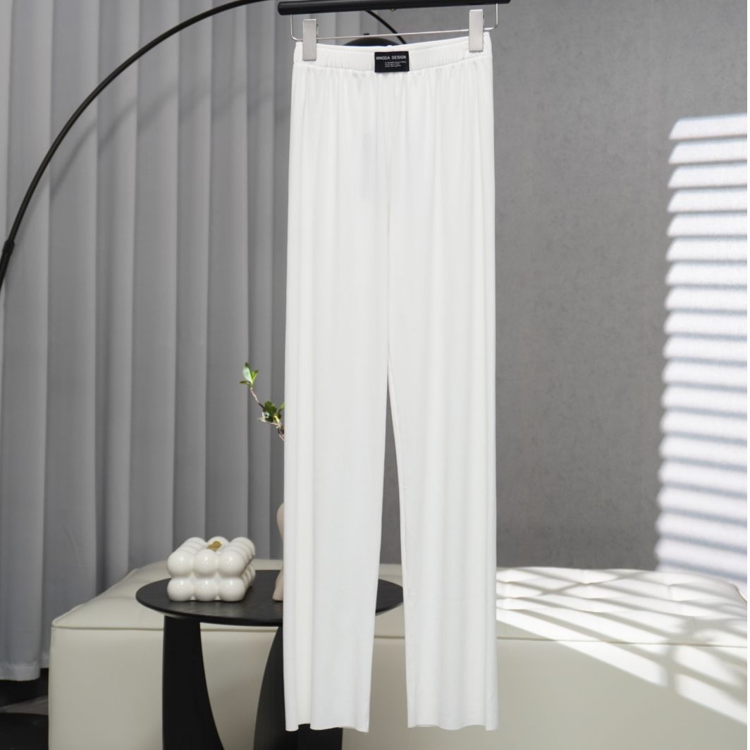 麦系列   Y410   女装简约时尚春秋阔腿裤本白W225256928000S