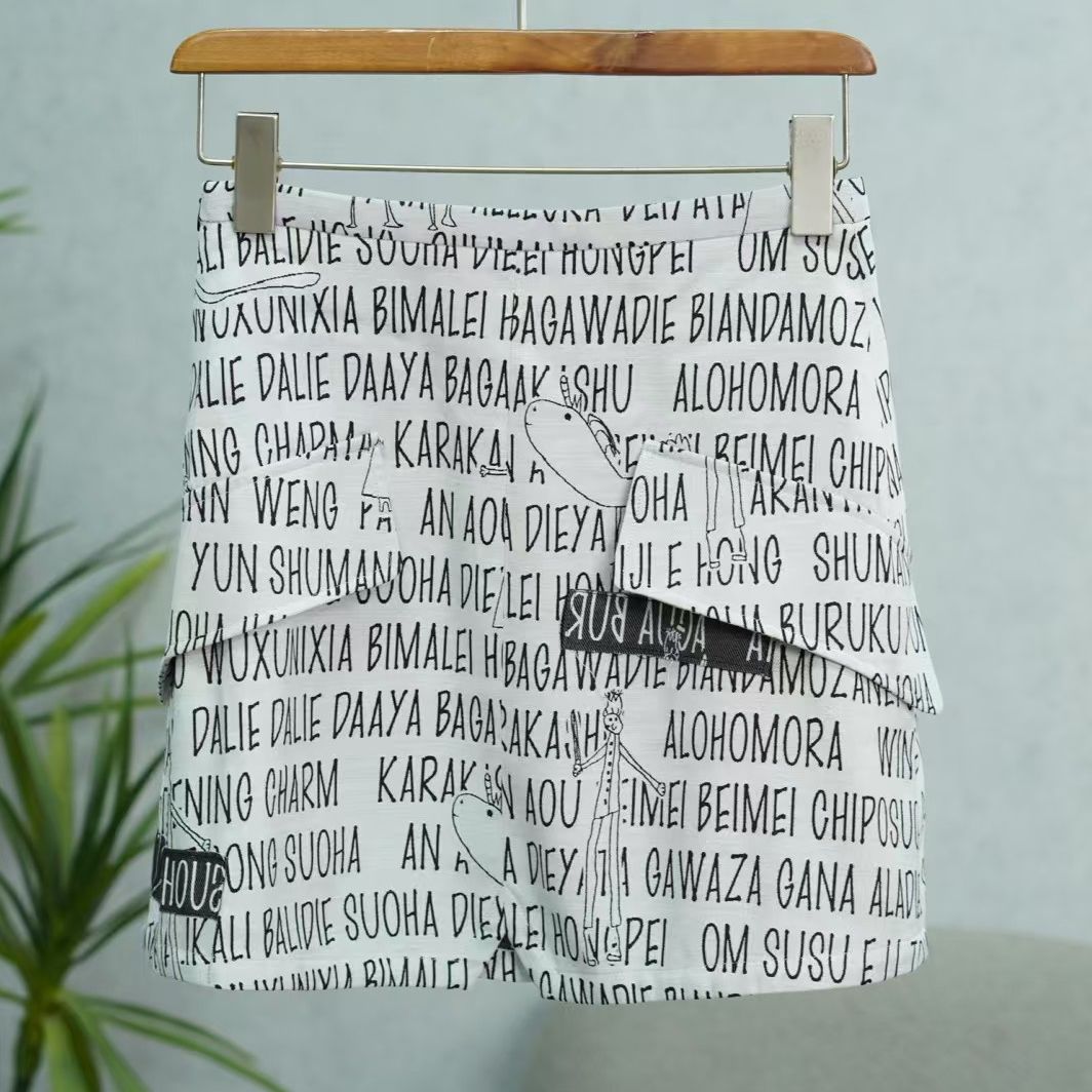 枺系列   WZ053-1   女装时尚撤柜满印半身裙浅灰色5621011