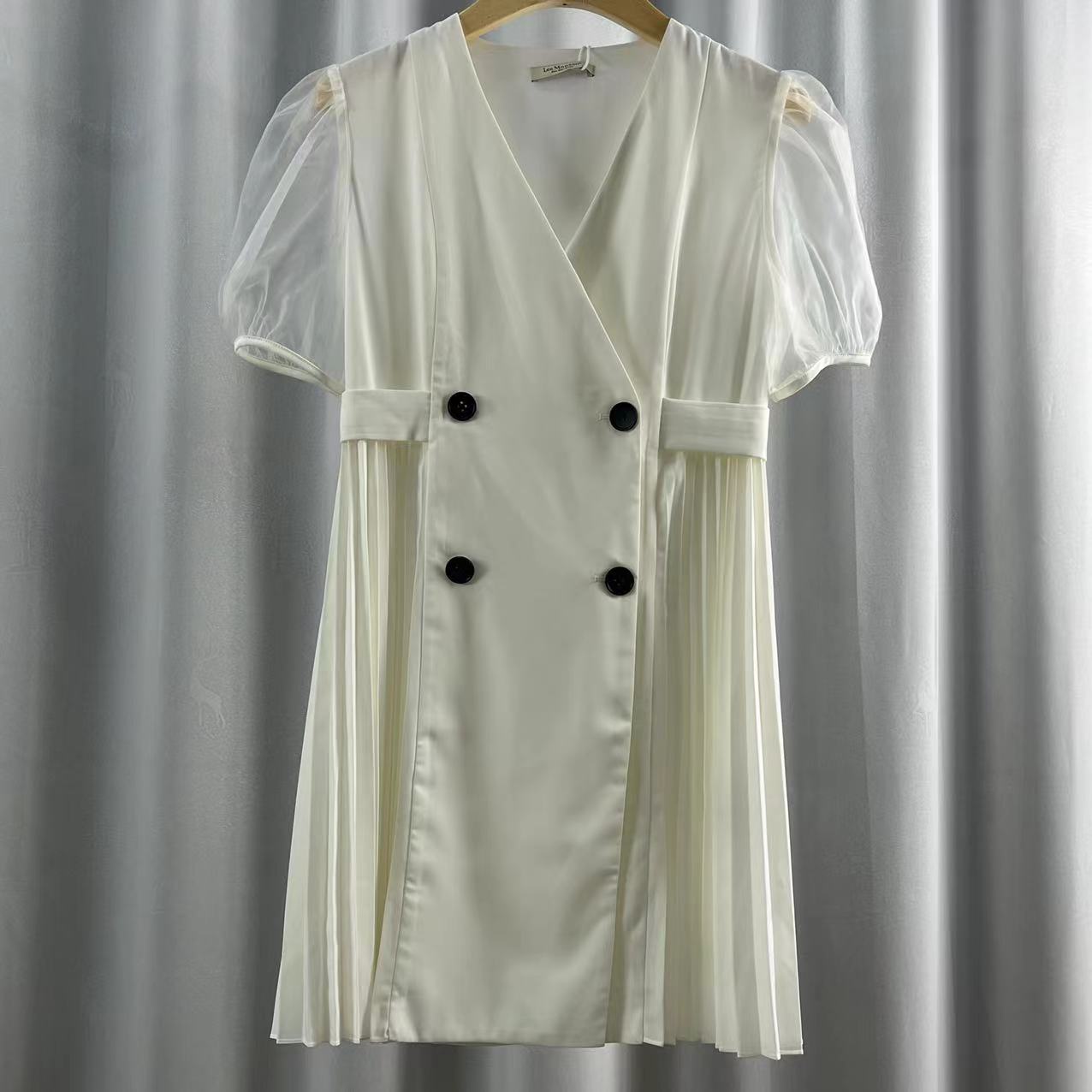 枺系列   WZ730   女装简约时尚连衣裙本白4121058