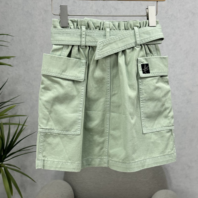 LI丽系列  Z309   女装时尚撤柜牛仔半身裙灰绿62173221