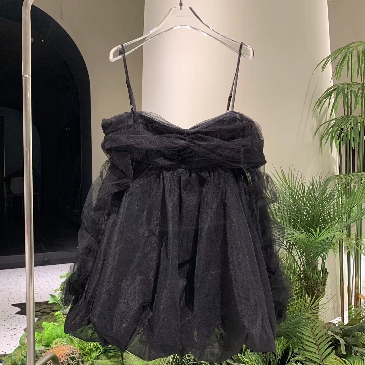 一字肩超仙公主裙22882今年最火连衣裙