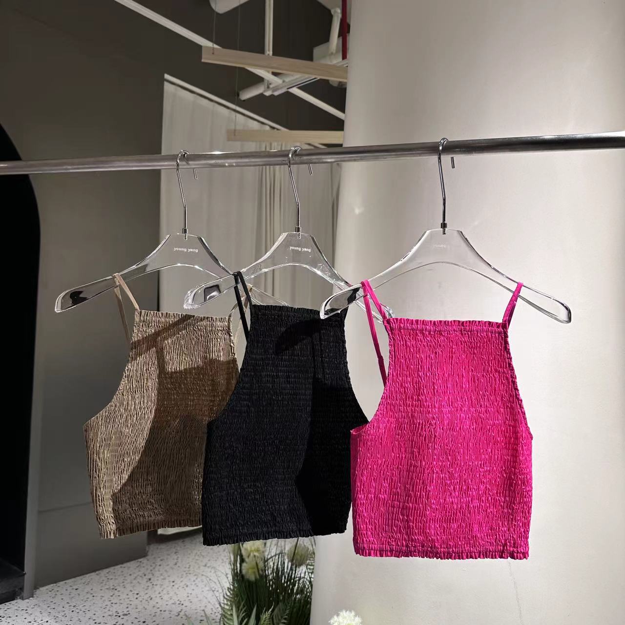 时尚打揽修身显瘦上衣吊带88077