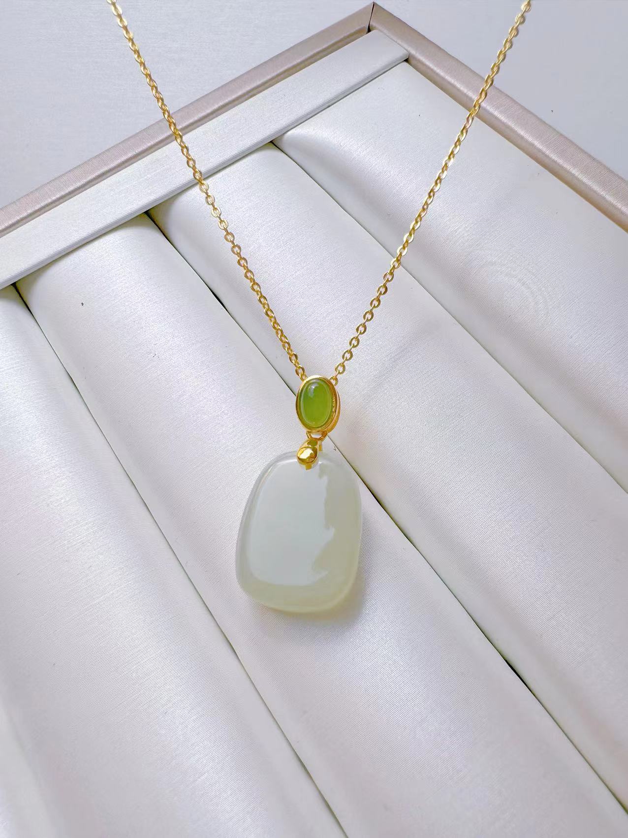 【禾氏碧玉】和田玉无事牌吊坠（和田玉吊坠，赠链子）