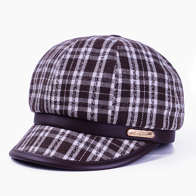 春秋新款潮贝雷帽女士英伦复古画家帽休闲百搭报童帽文艺八角帽子