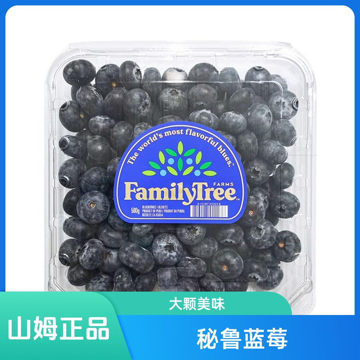 【山姆】      秘鲁大颗蓝莓500g