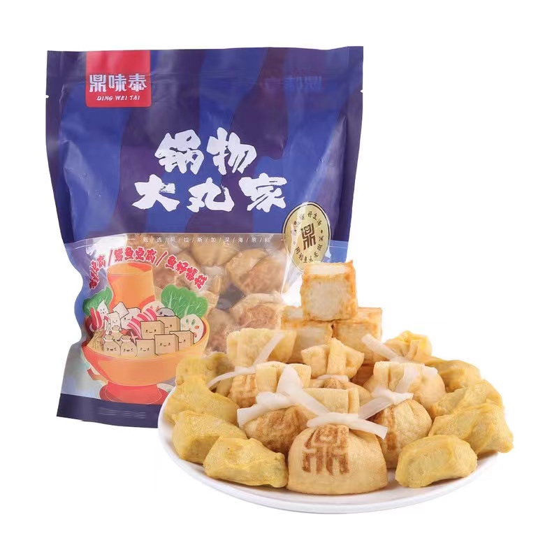 【山姆】      锅物大丸家（脆骨鱼豆腐、鳕鱼豆腐、鱼籽福袋）610g/袋