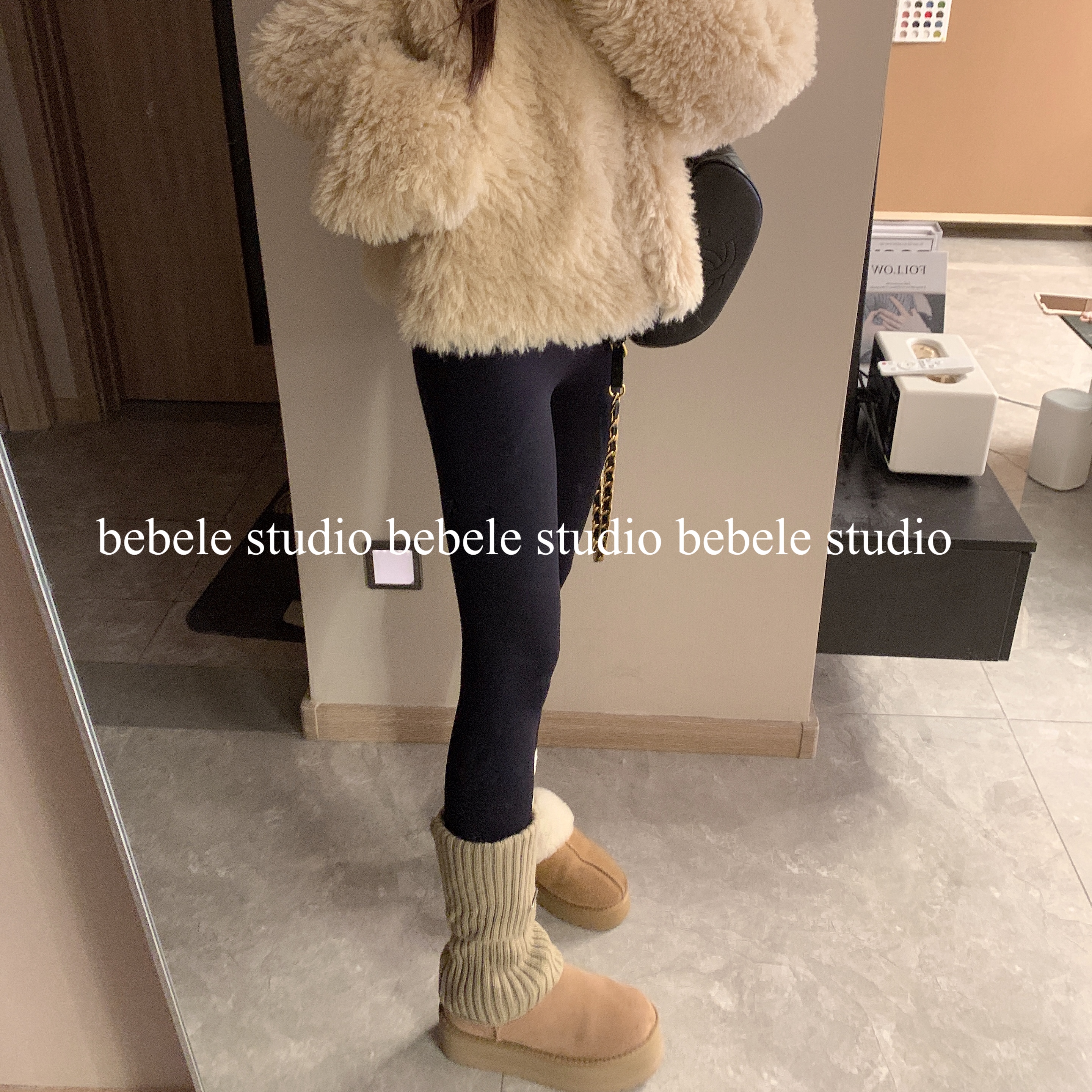 北北【本命瘦瘦裤】秋冬外穿高腰收腹提臀鲨鱼库暖绒芭比裤