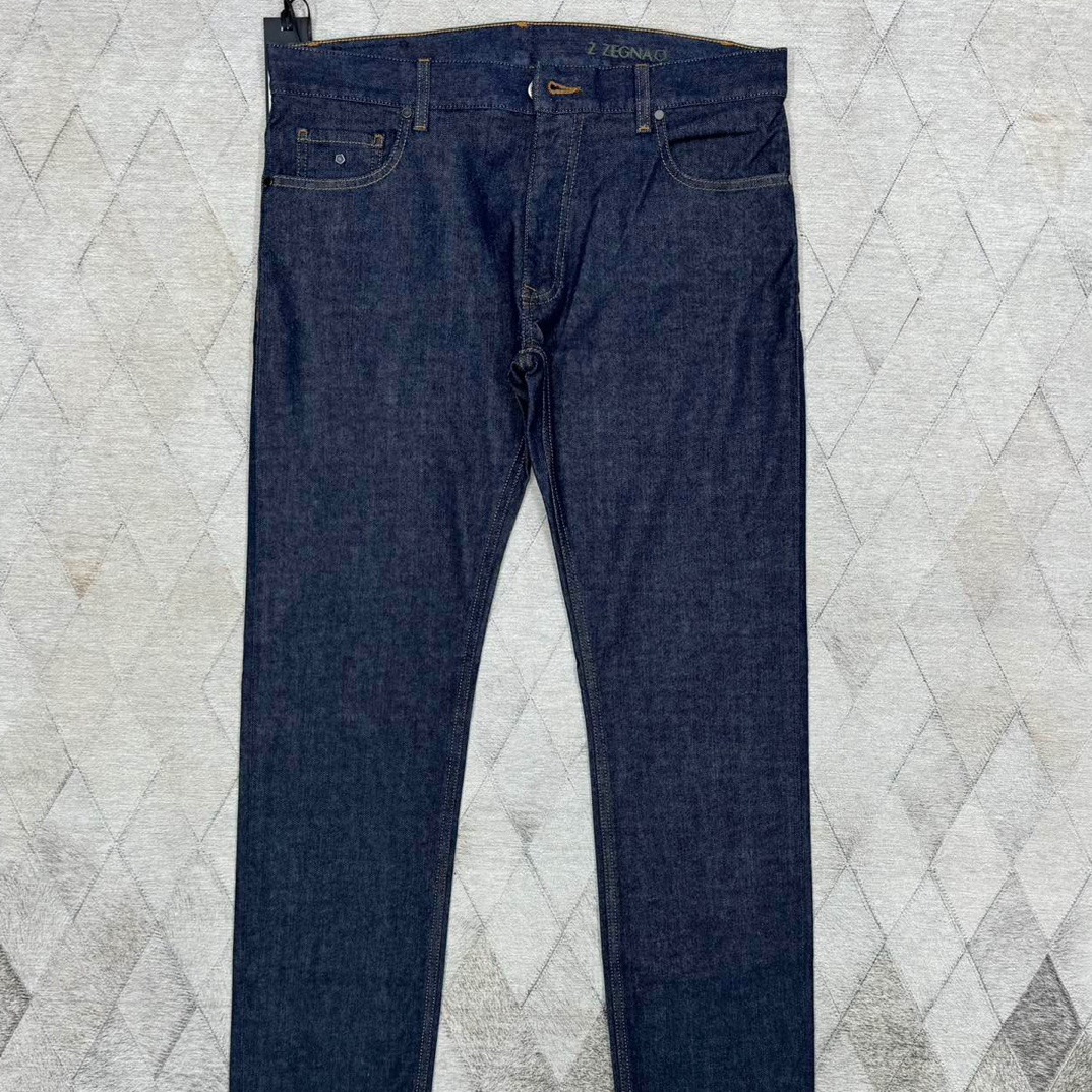 未使用 ZEGNA 杰尼亚 128551 男款原色牛仔裤