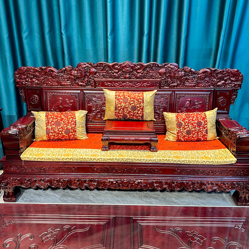 【龙凤呈祥】中式木质别墅国风仿古沙发家用古典雕花客厅复古古风