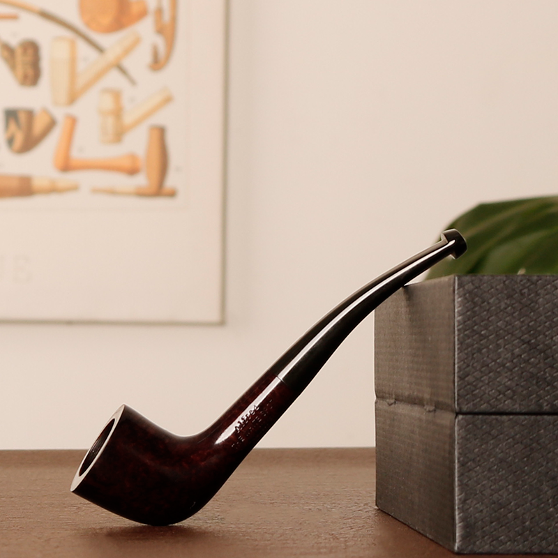 英国登喜路 酒红光面1421迷你一口香 3mm烟道 石楠木烟斗