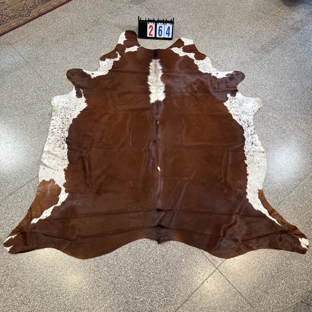 【本尼家】Q264 245*230巴西进口整张牛皮地毯轻奢