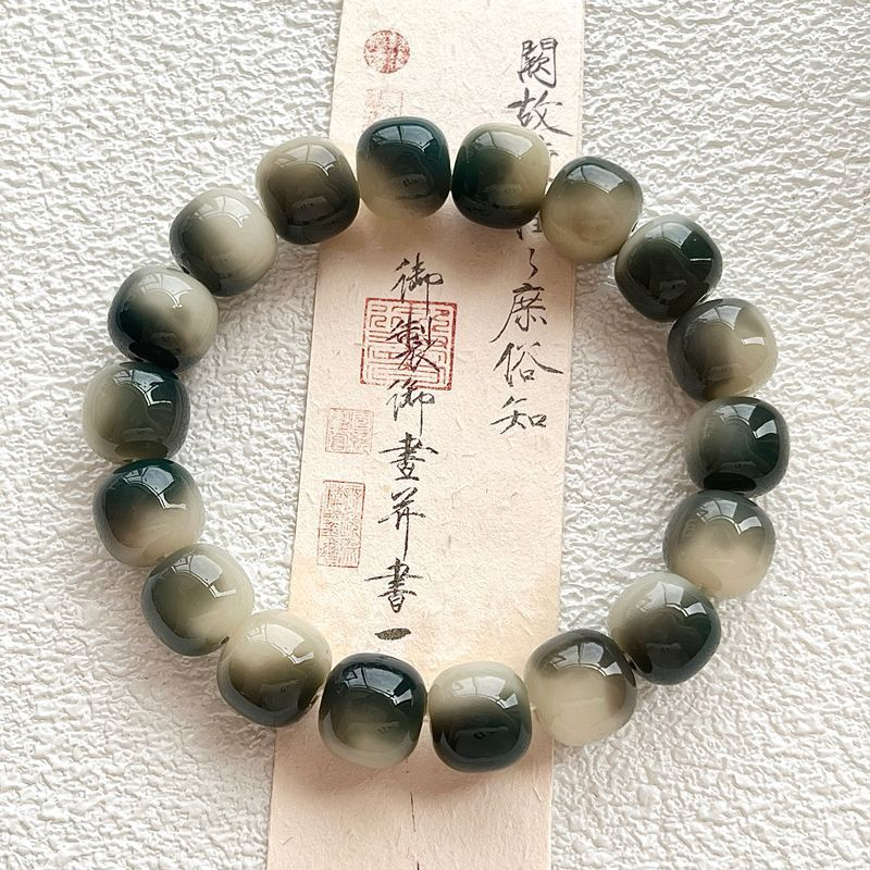 灵月阁天然手工菩提根手串女绕指柔菩提子文玩手串学生盘玩手串男