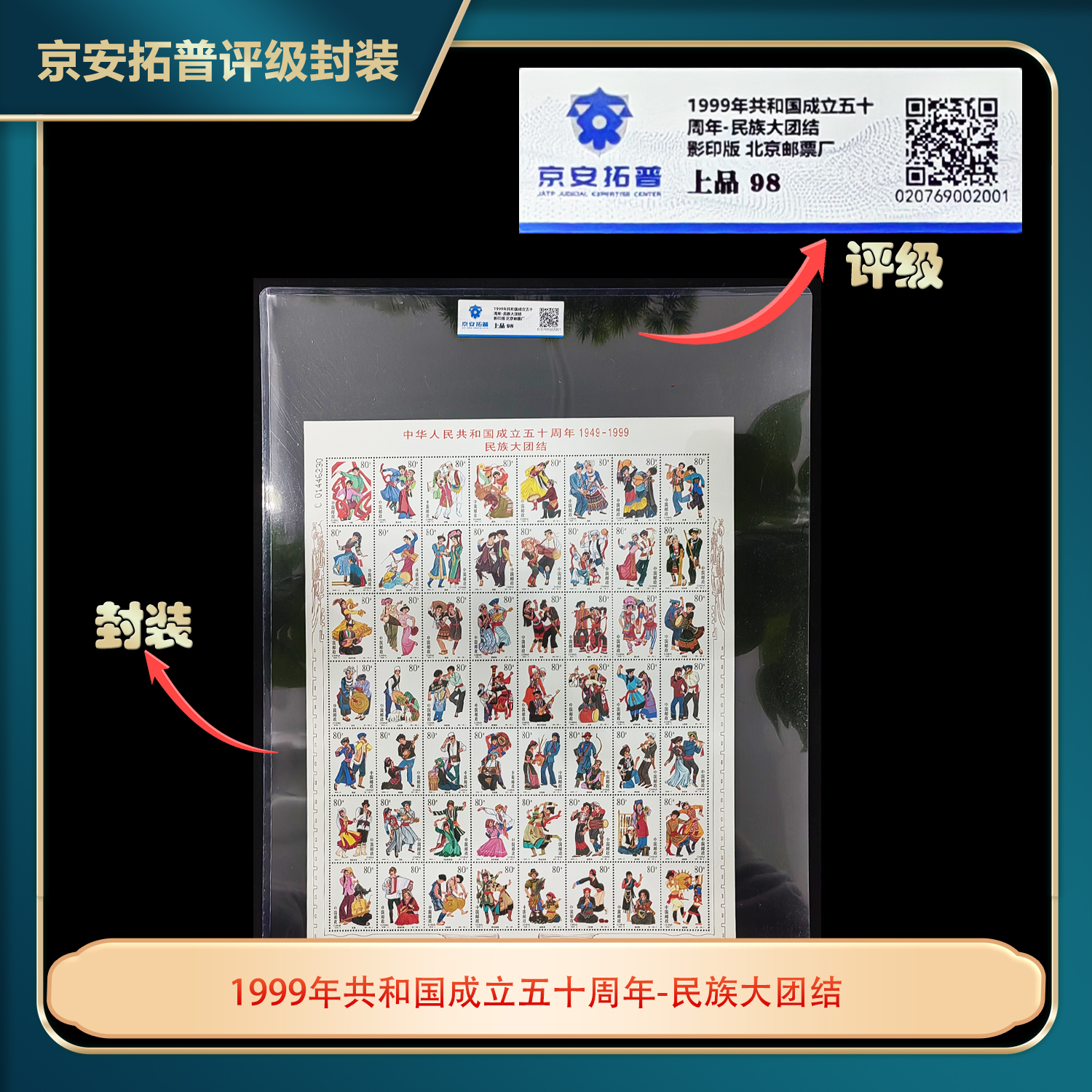 1999年五十六个民族大版京安拓普评级上品98