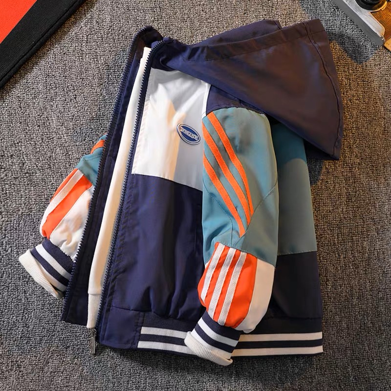 【小扬哥推荐】男童外套春秋款2023儿童休闲拼接春季中大童洋气风