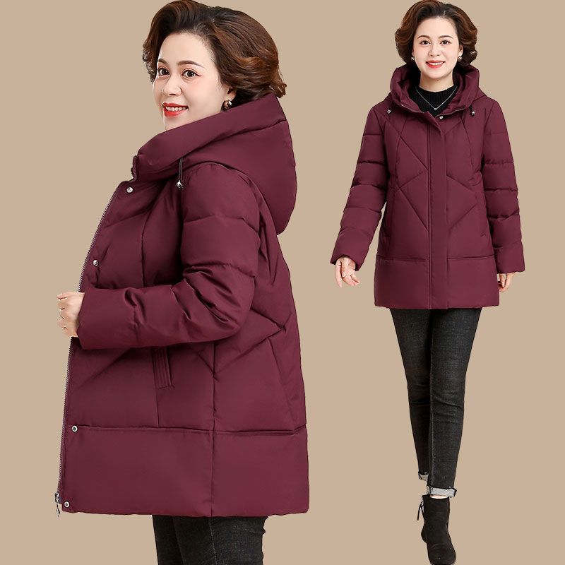 波司澄新款户外妈妈羽绒棉服女2023新款洋气棉衣外套中老年棉袄宽