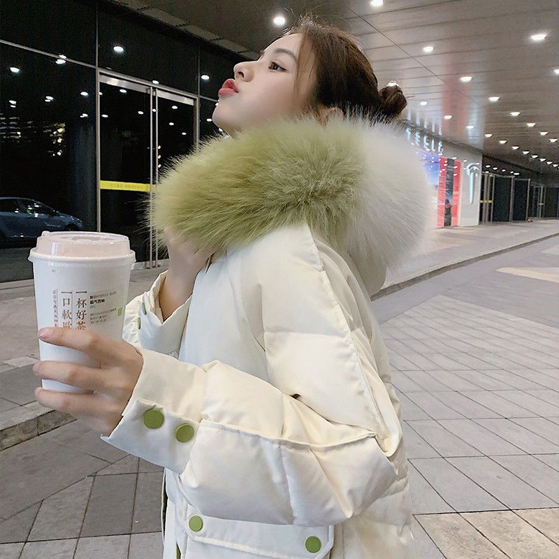 波司澄户外中长款棉服女外套2023新款冬装棉衣加厚棉袄韩版宽松面