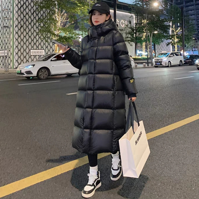 波司澄反季黑金白鹅绒羽绒服男女2023年中长款过膝宽松加厚韩版情