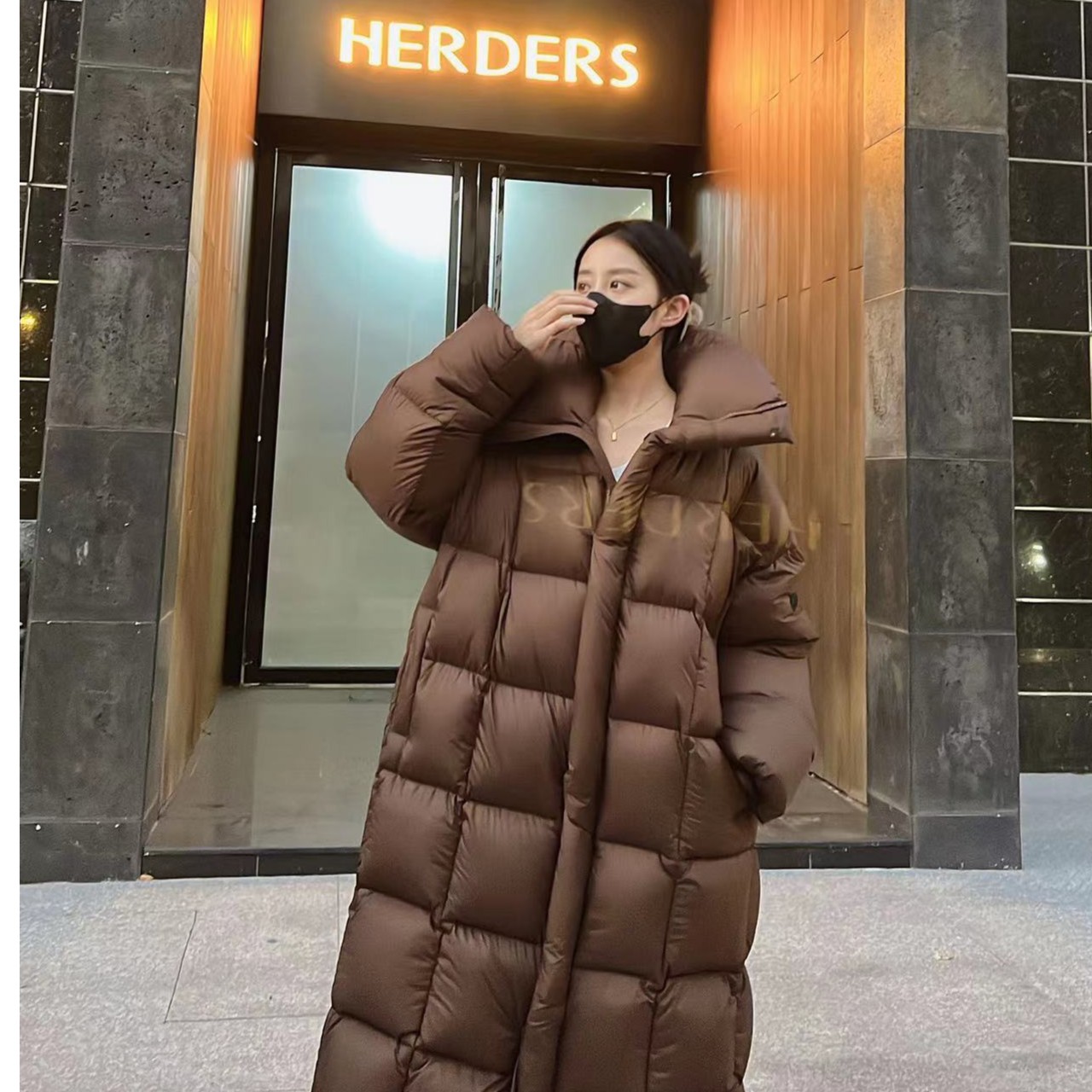 12.30 韩版面包服被子款鹅绒宽松长款羽绒服2210013