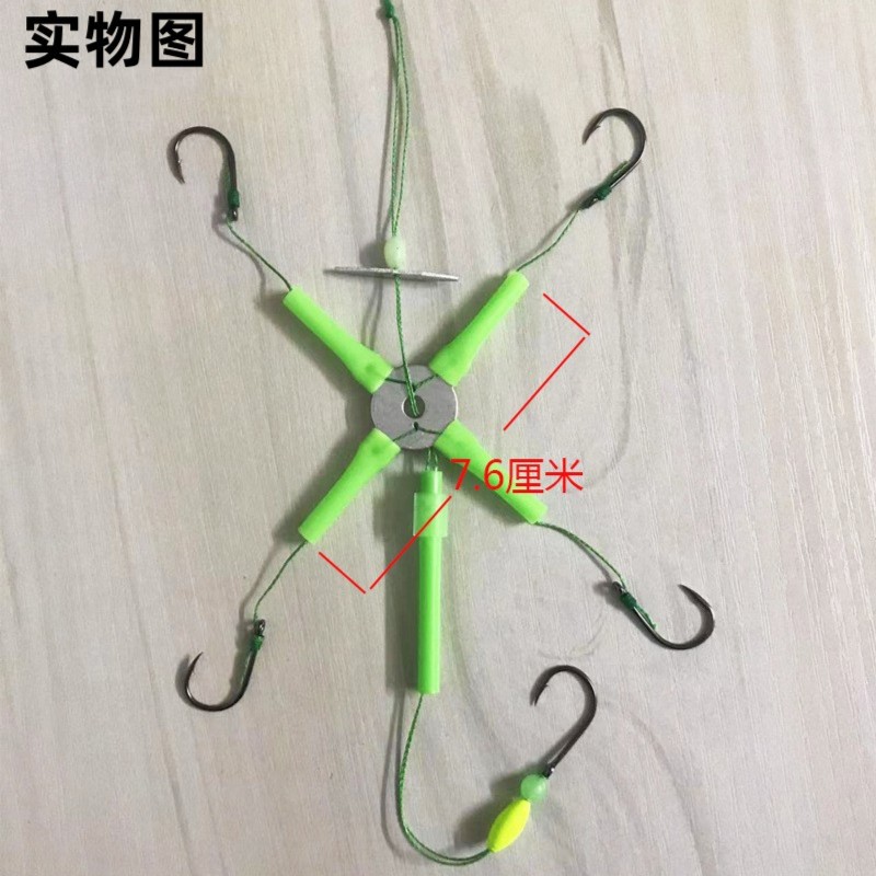 【10件包邮】新型浮钓钩专用鲢嫞钓组五爪钩伊势尼鱼钩海杆防缠绕