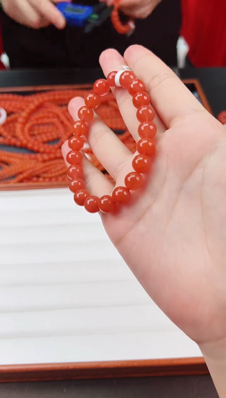 【闪购商品】南红玛瑙手串未镶嵌冰红9+一条多样性发其一