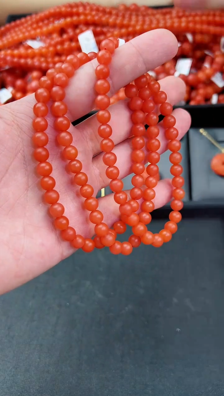 【闪购商品】南红玛瑙长串未镶嵌保山哑光长串卡7+