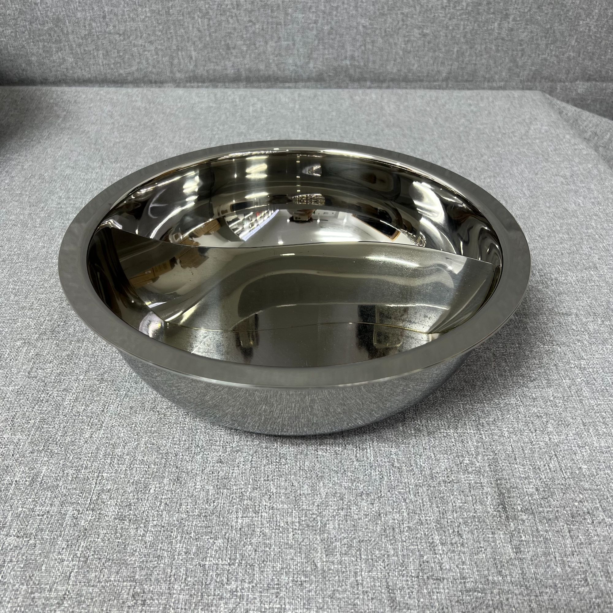 4-008 不锈钢鸳鸯盆 宽边多用盆 28*9.5cm 重约1.51KG