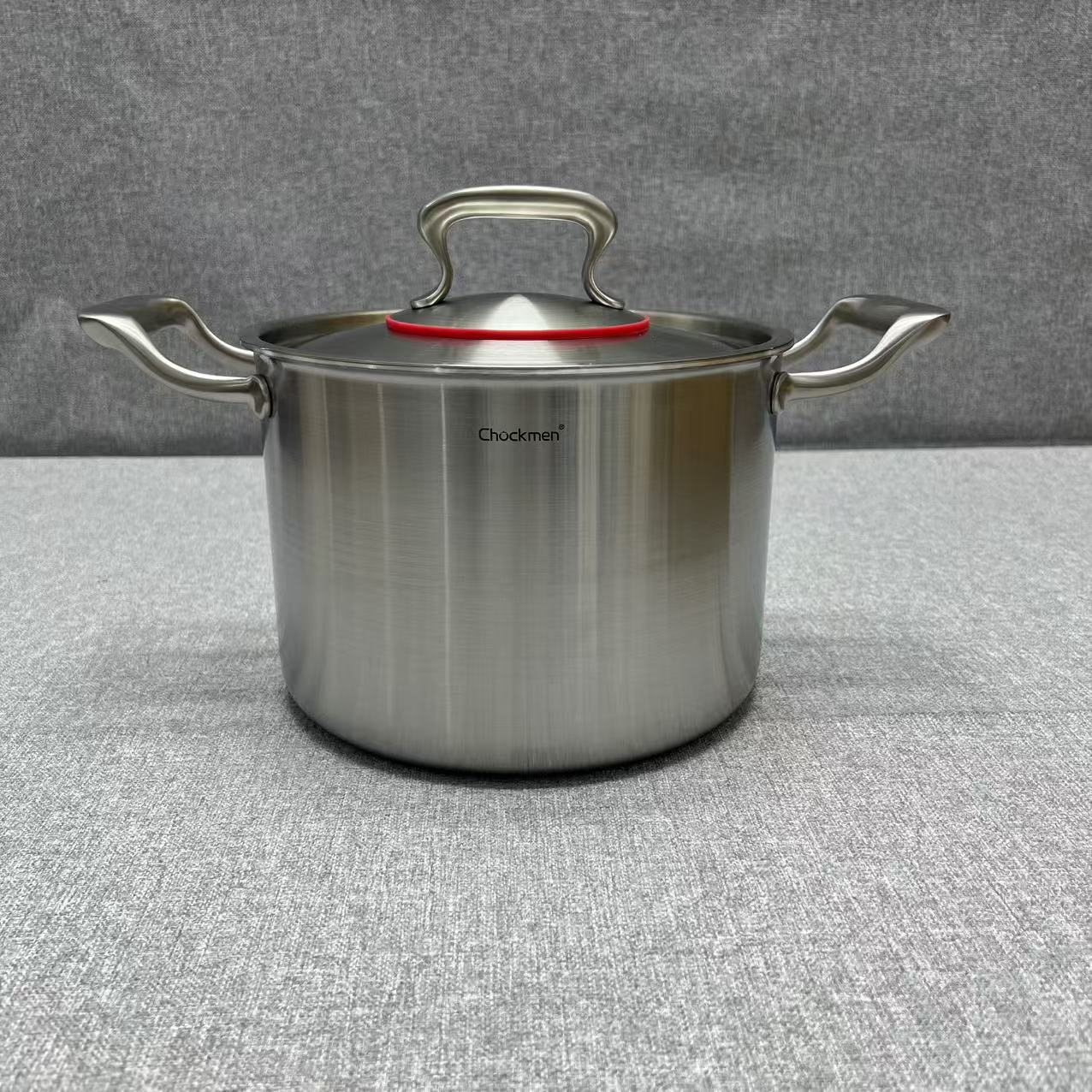 2-026 chockmen致臻 双耳钢盖汤锅 22*16cm 5L 重约2.4kg