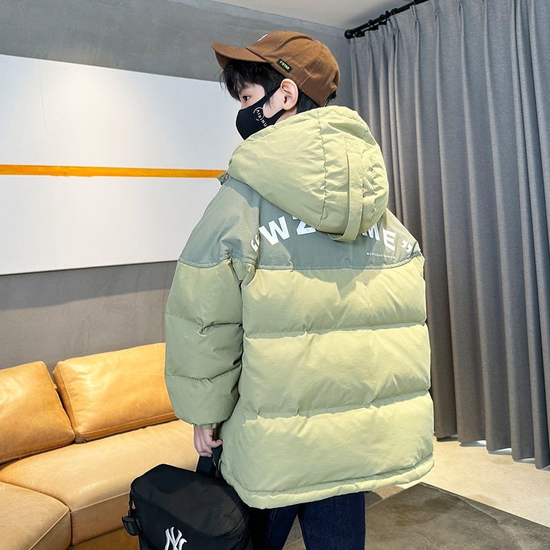 男孩羽绒服2023新款儿童90白鸭绒男童加厚冬季外套冬韩版洋气潮牌