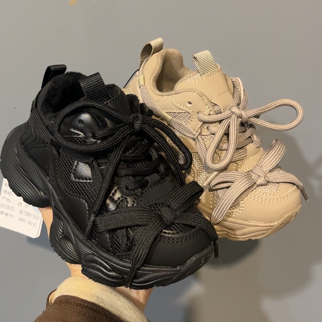 88930~断码折扣~男女童加绒老爹鞋加厚运动鞋（完美主义者慎拍）