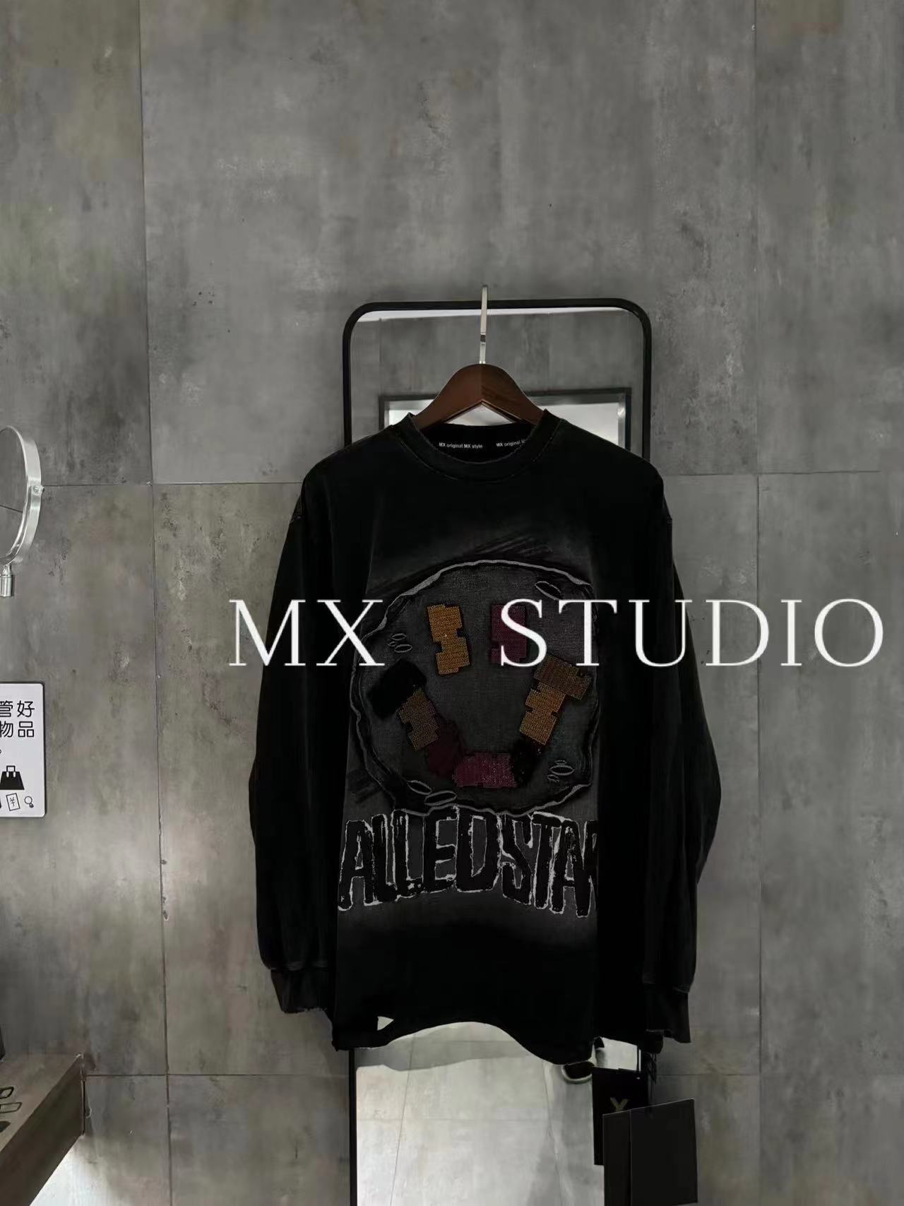 潮流百搭韩系长袖秋冬女装时尚贴布设计