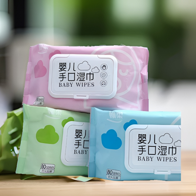 加厚湿纸巾婴幼儿加厚柔湿巾亲肤家庭棉柔大包装加大抽取式一次性