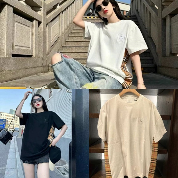 全新未使用 BURBERRY/博柏利 腋下格子短袖T恤