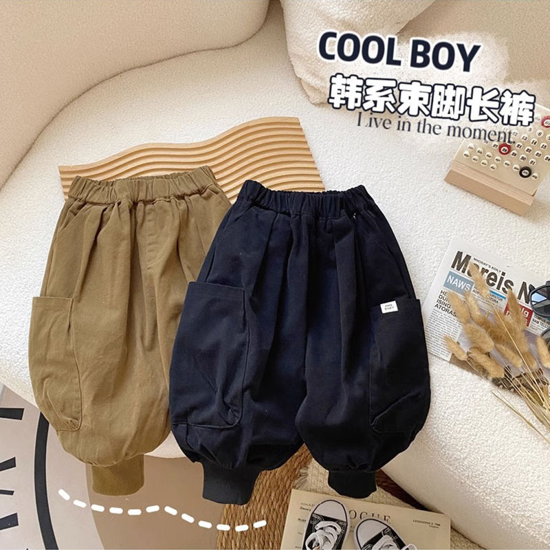 【小扬哥推荐】男童休闲裤子春秋装新款儿童萝卜裤小童韩版秋季灯