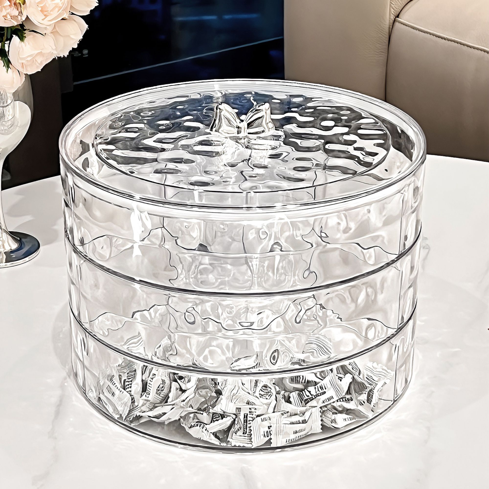 BSD水果盘家用客厅茶几干果收纳盒零食摆放盘果盘点心盘糖果盘