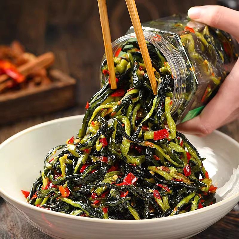特产脆爽黄瓜皮腌黄瓜泡菜下饭菜下饭咸菜瓶装脆嫩小黄瓜什锦菜