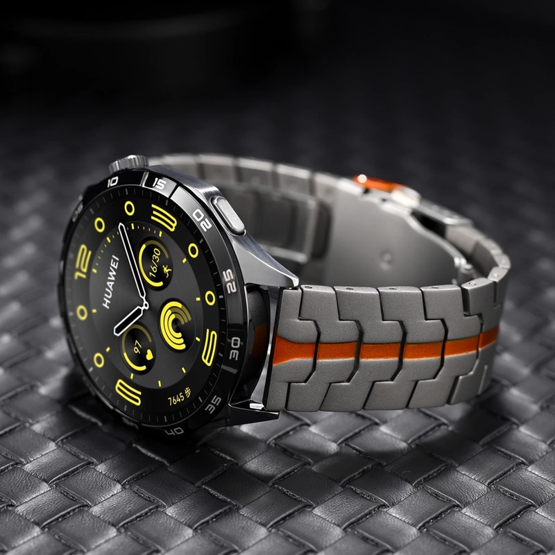 适用华为GT4手表gt3/2新款GT5钢铁侠龟背扣全钛表带运动watch4pro