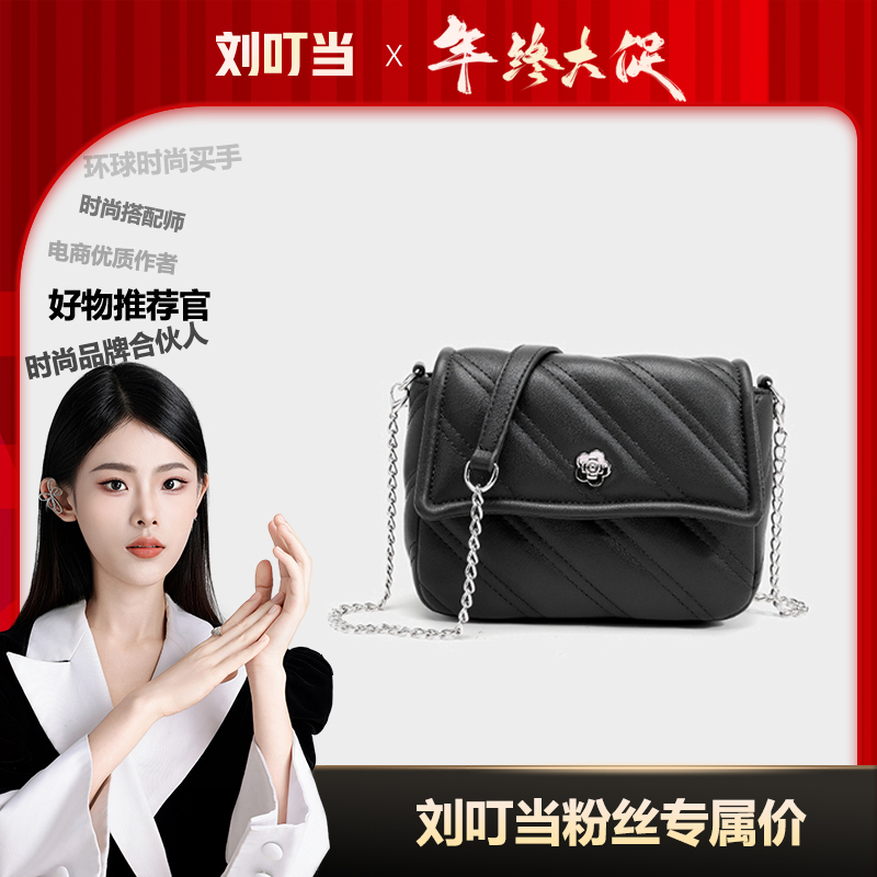 【刘叮当甄选】小香风轻奢链条包小众优质女包百搭时尚斜挎包24131