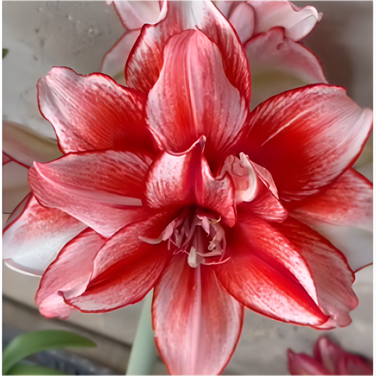 朱顶红种球【火焰黛丝】2/3厘米自然球1粒，不带侧芽