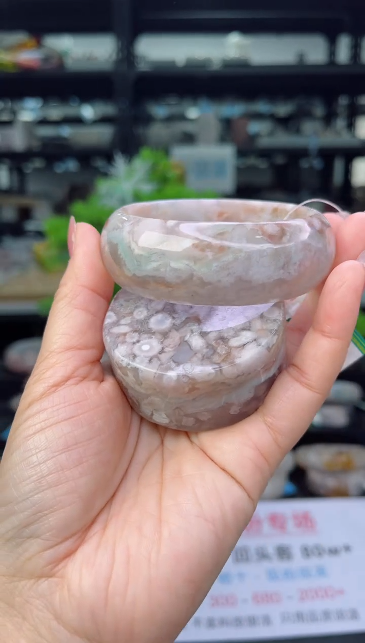 【闪购商品】石英质玉手镯未镶嵌58圈口（赠品镯心）1223156